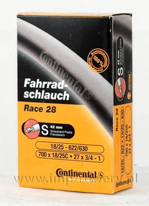 Dętka CONTINENTAL RACE 700 x 18C 27 x1 PRESTA