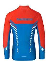 Bluza rowerowa SHIMANO THERMAL PRINT niebieska