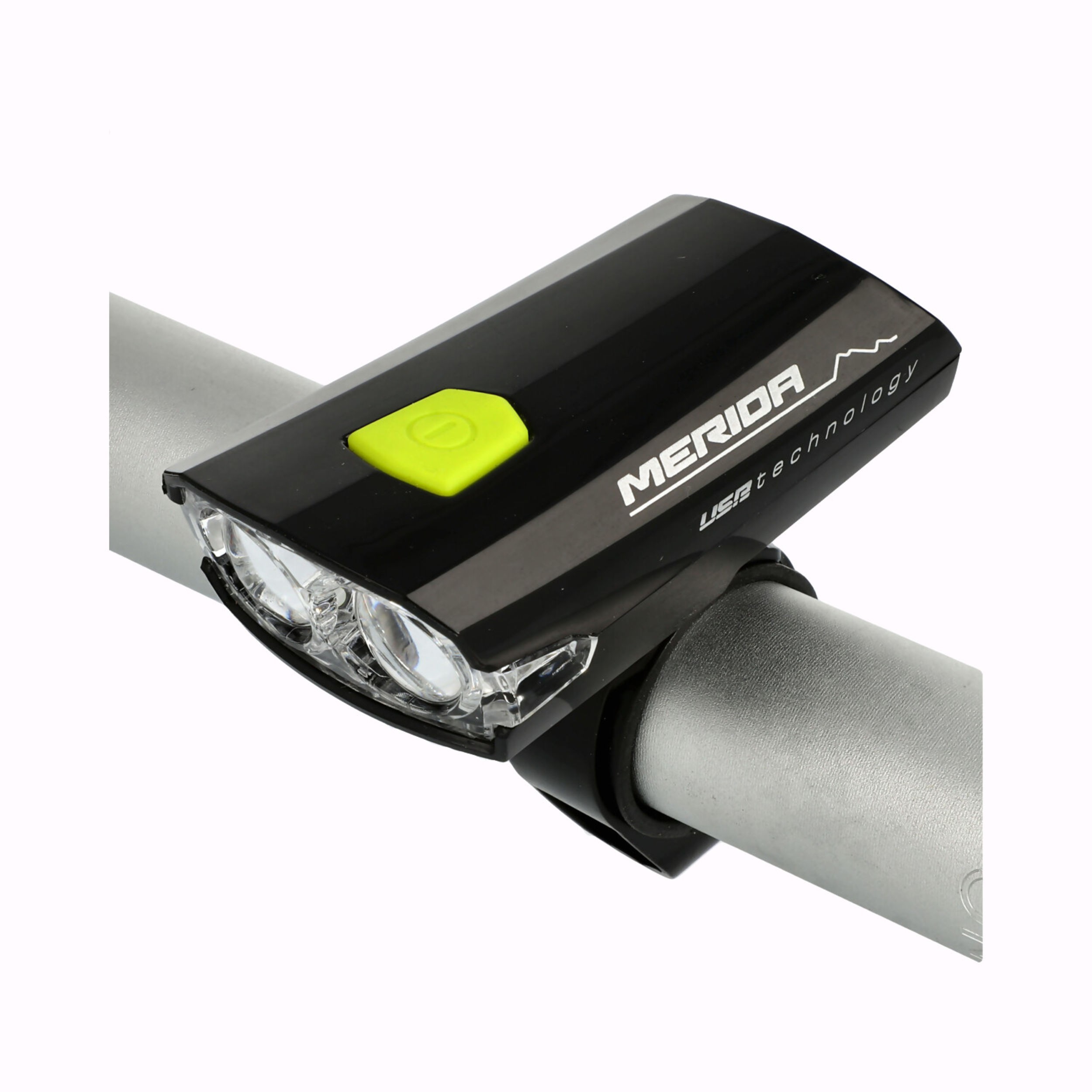 Lampka przód MERIDA HL-MD025 USB czarna 2 LED