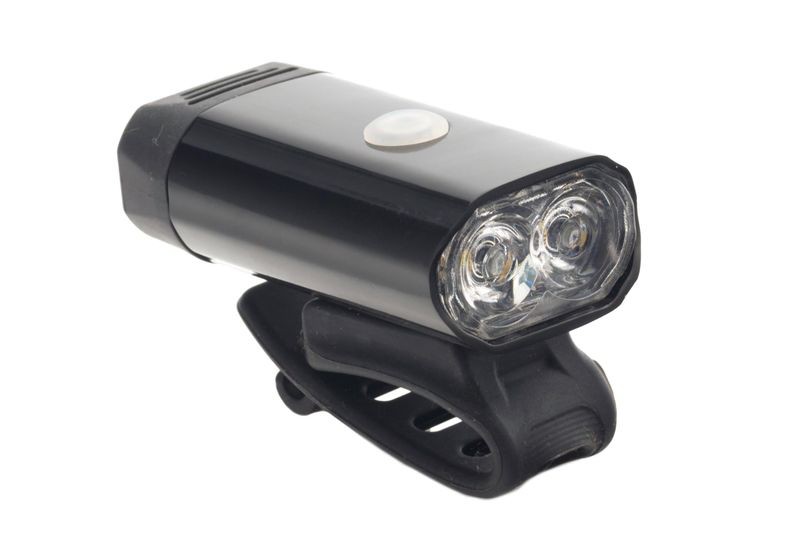 Lampa przód al.2-LED XPG 5W USB czarna JY-7066 blister Romet 400lm