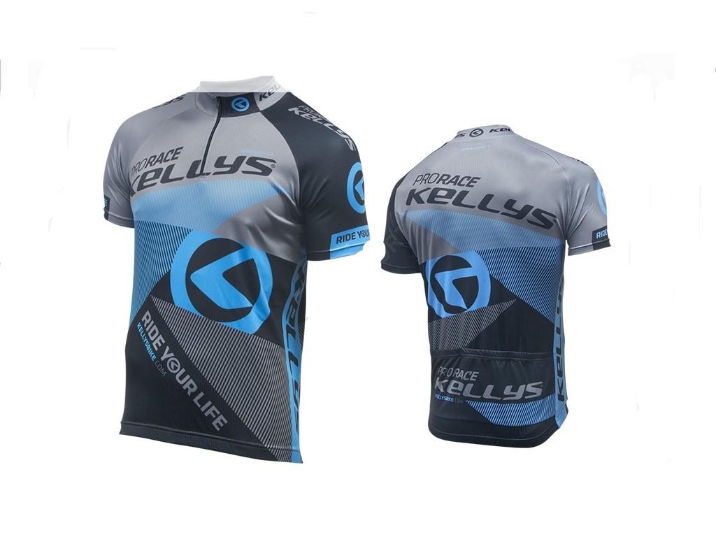Koszulka KELLYS PRO Race krótki rękaw blue - L (016)
