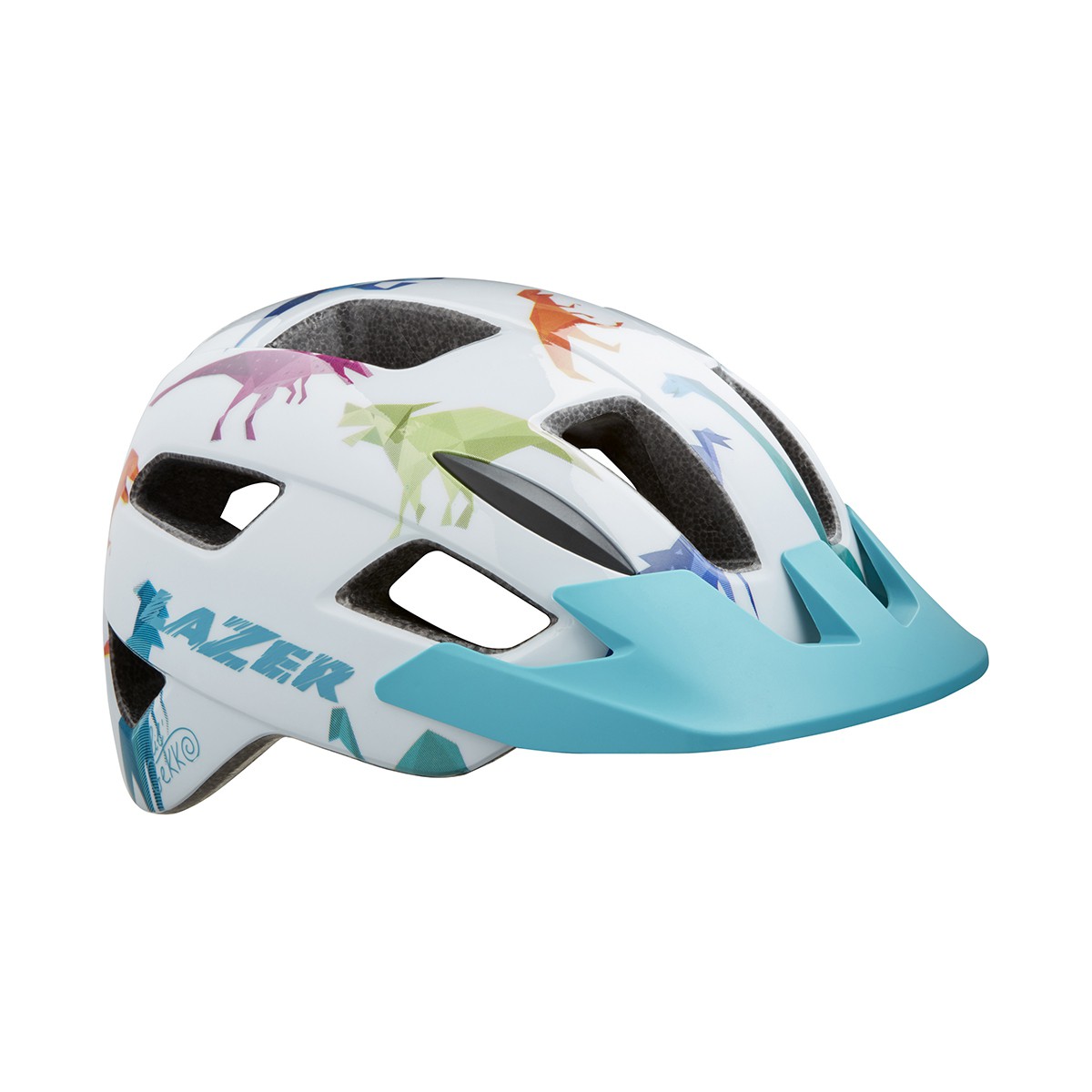 Kask Lazer Lil Gekko White Dino dziecięcy 46-50cm