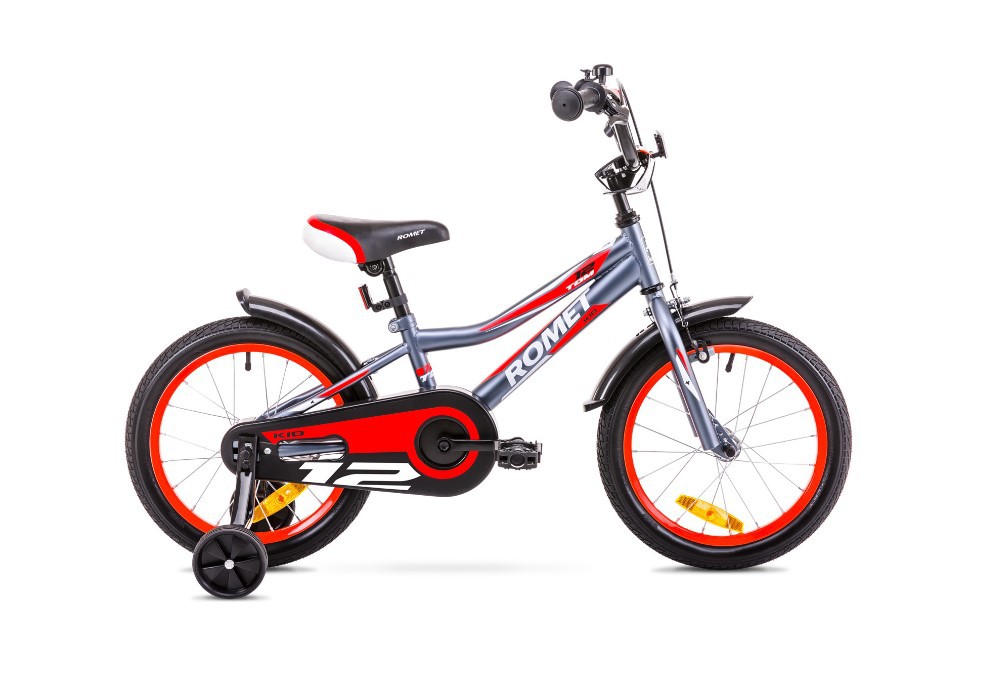 Rower Romet Tom 12 grafitowo-czerwony