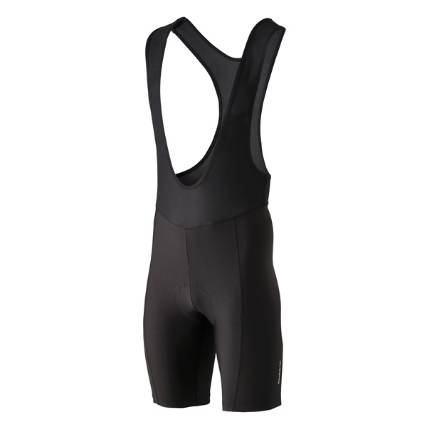 Spodenki rowerowe SHIMANO PRINT BIB z wkładką czarne