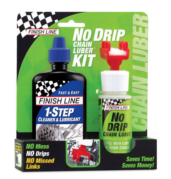 Zestaw do łańcucha FINISH LINE No Drip + olej 1-STEP 120ml