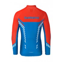 Bluza rowerowa SHIMANO THERMAL PRINT niebieska