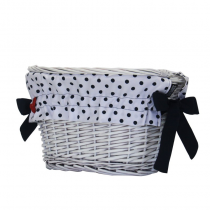Wkładka do kosza B.140 POLKA DOTS White-Navy-Dots