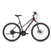 Rower UNIBIKE Crossfire r:19 damski czarno-czerwony 