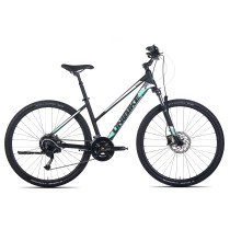  Rower UNIBIKE Crossfire r:19 damski CZARNO-TURKUSOWY