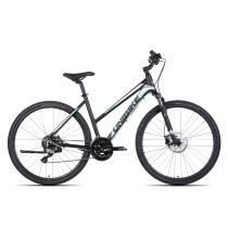 ROWER UNIBIKE FLASH/D-19/CZARNO - TURKUSOWY damski 