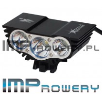 Lampa rowerowa SOLARSTORM x3  LED CREE XM-L U2 + akumulator Li-Ion (8.4V-640mAh)