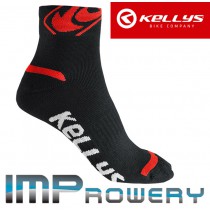 Skarpetki rower KELLYS TOUR czarno czerwone Coolmax