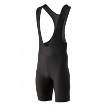 Spodenki rowerowe SHIMANO PRINT BIB z wkładką czarne